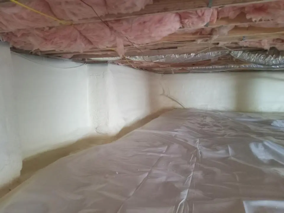 Crawl space encapsulation with closed-cell spray foam for Roof Maintenance in Marietta